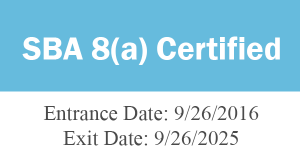 SBA 8a-certified: 9/26/2016 - 9/26/2025